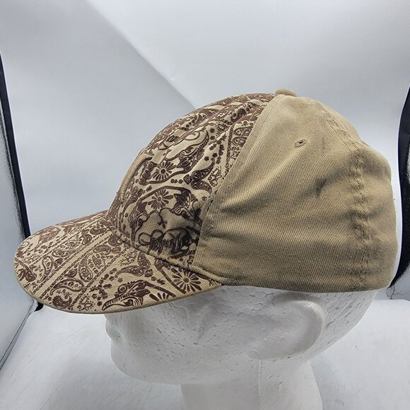 Hurley Adults Small Medium Brown All Over Print Hat Cap Comfort Casual Fashion - Picture 2 of 9